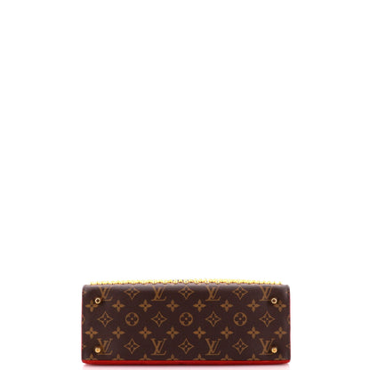 x Christian Louboutin Shopping Bag Calf Hair and Monogram Canvas