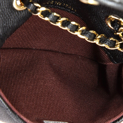 Classic Flap Chain Belt Bag Quilted Caviar Mini