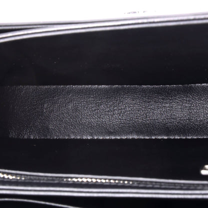 Triomphe Besace Clea Chain Flap Bag Leather