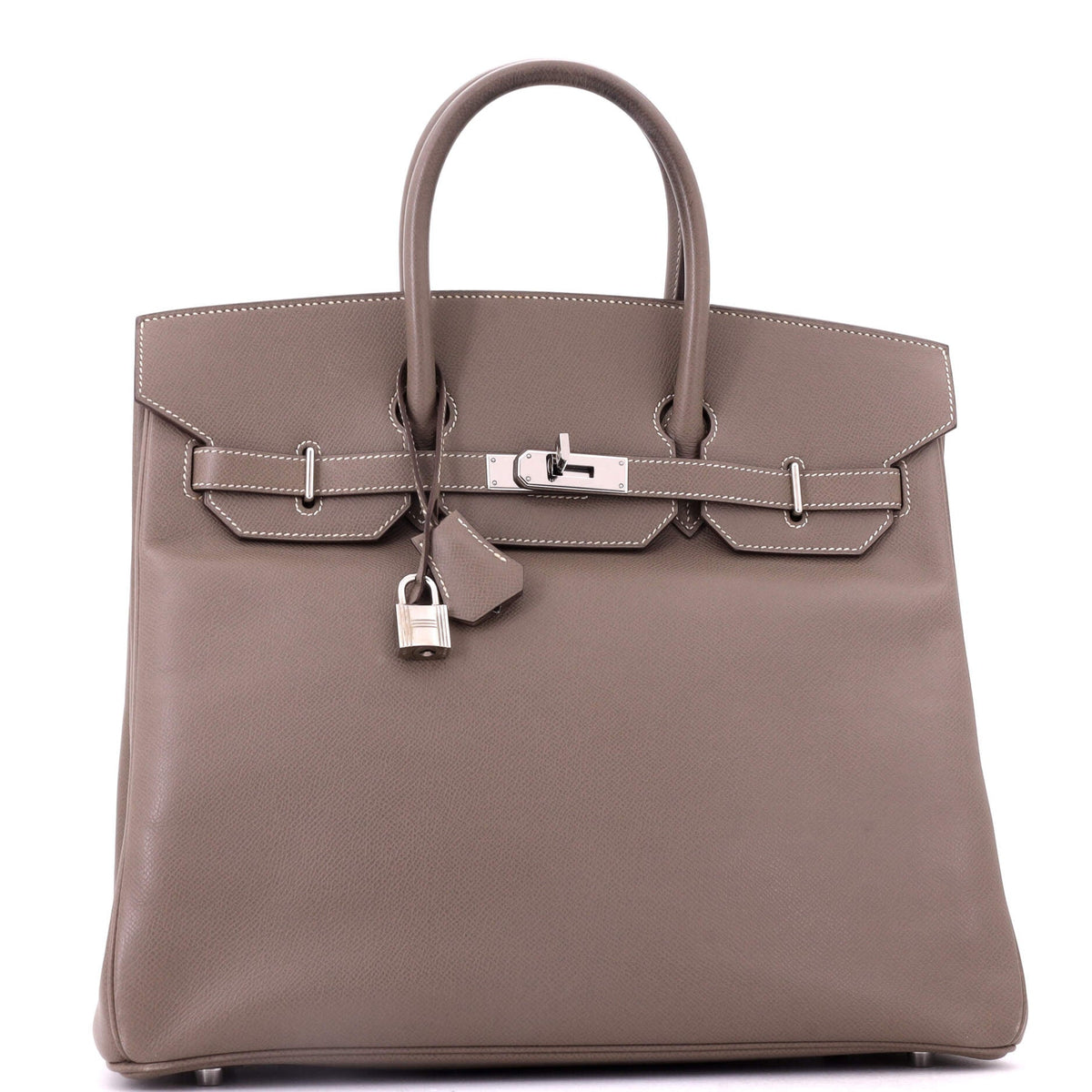 HAC Birkin Bag Etoupe Epsom with Palladium Hardware 36