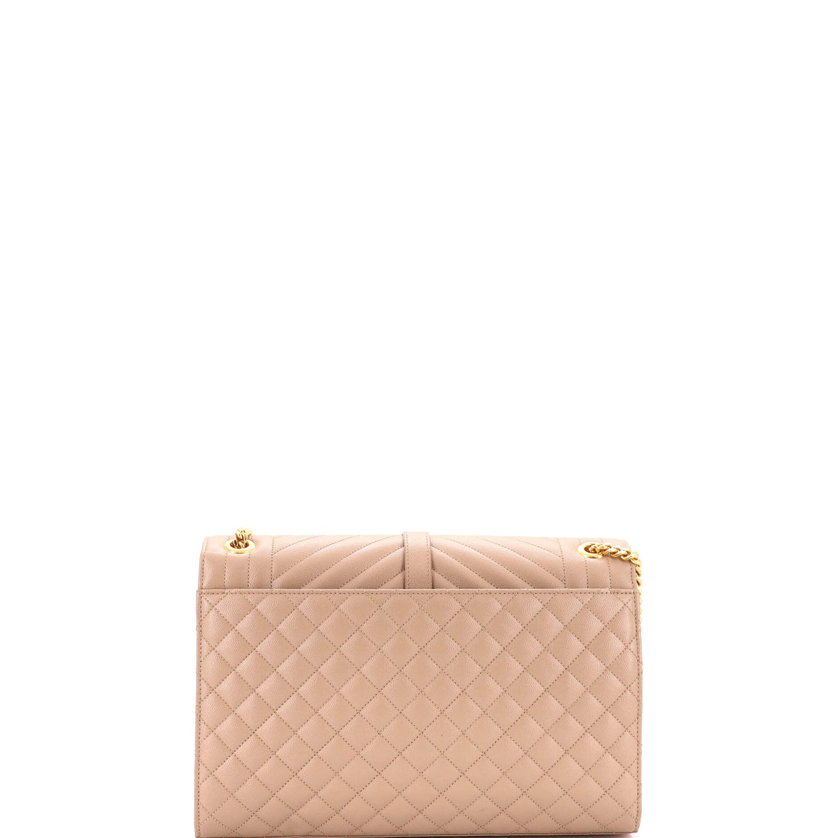 Classic Monogram Envelope Satchel Mixed Matelasse Leather Large