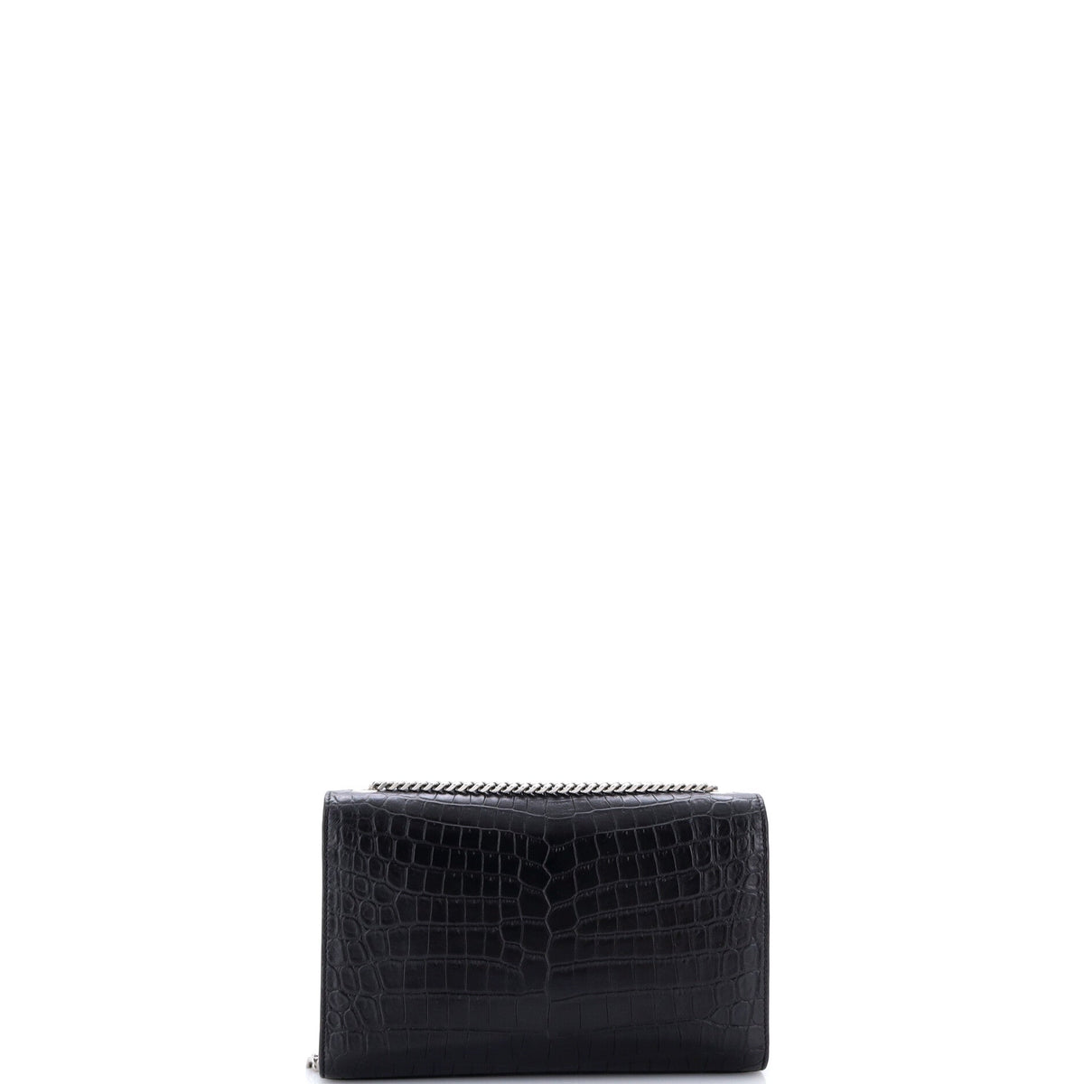Classic Monogram Tassel Crossbody Bag Crocodile Embossed Leather Medium