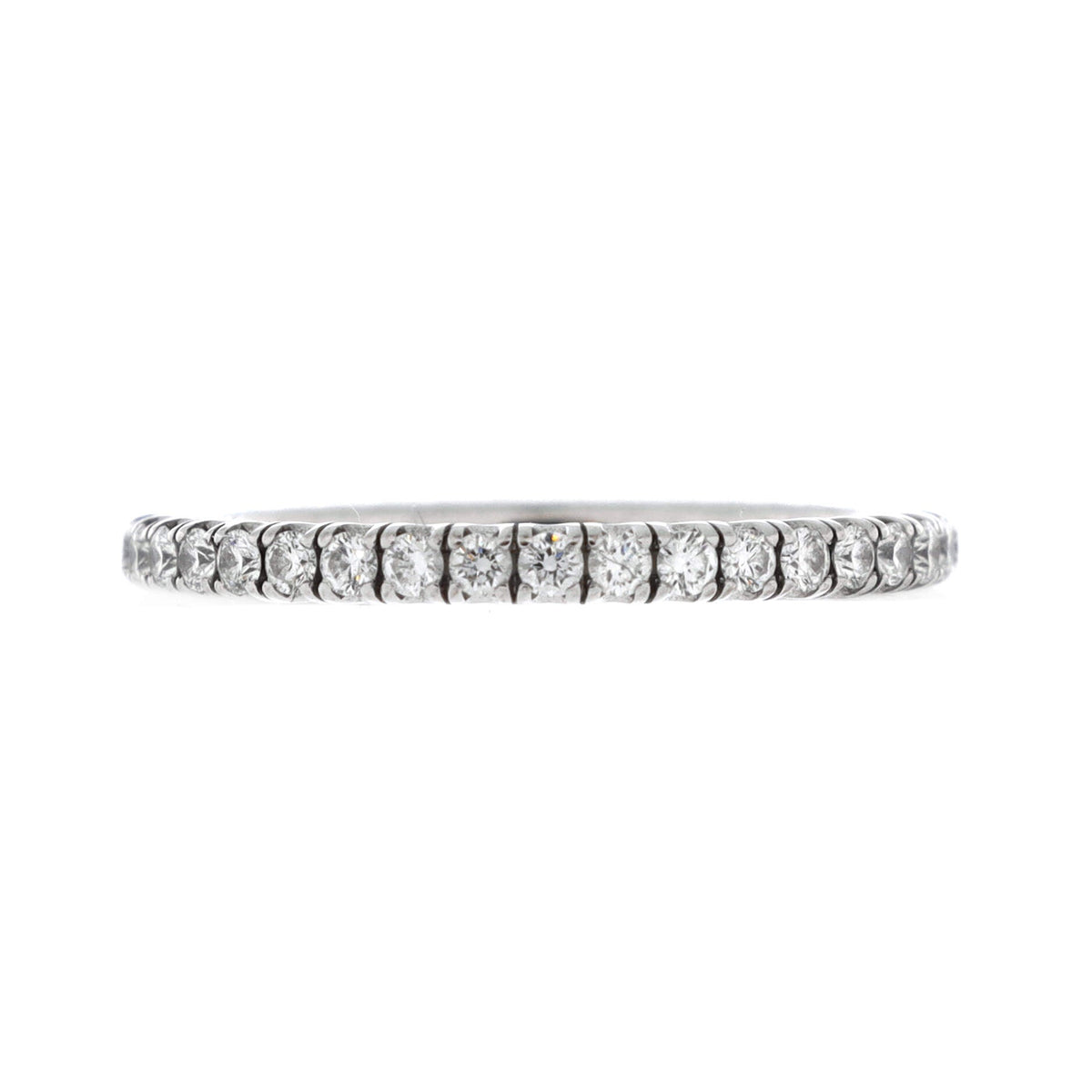 Etincelle de Cartier Eternity Wedding Band Ring 18K White Gold and Diamonds 2mm