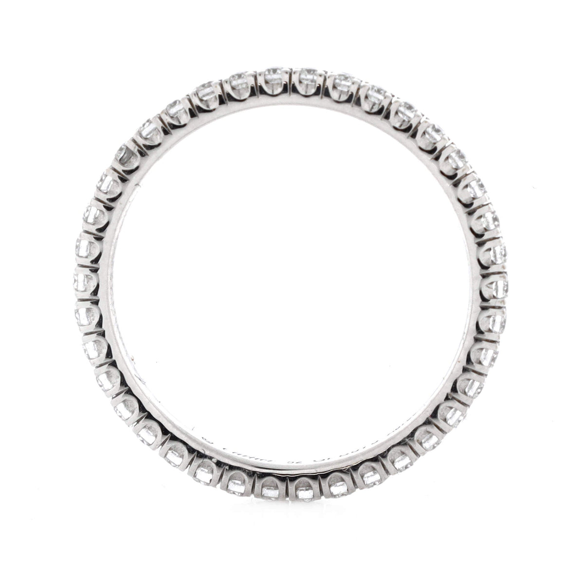Etincelle de Cartier Eternity Wedding Band Ring 18K White Gold and Diamonds 2mm