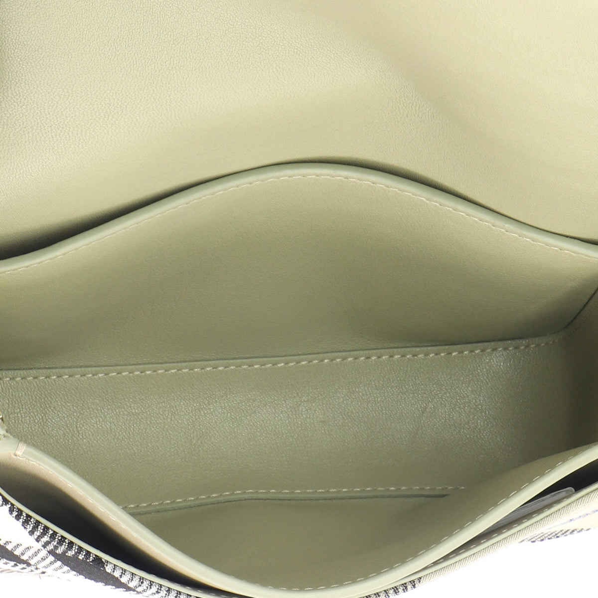 Snip Shoulder Bag Check Jacquard with Leather