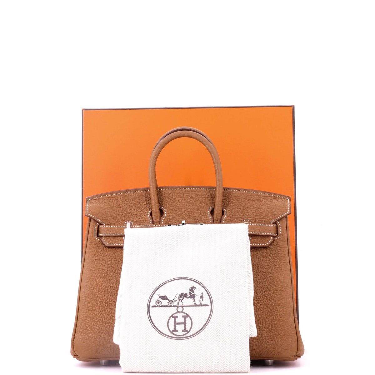 Birkin Handbag Gold Togo with Palladium Hardware 25