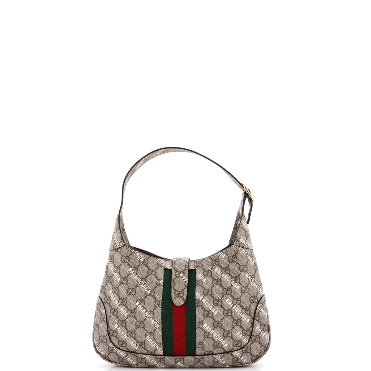 x Balenciaga The Hacker Project Jackie 1961 Hobo GG Coated Canvas Small