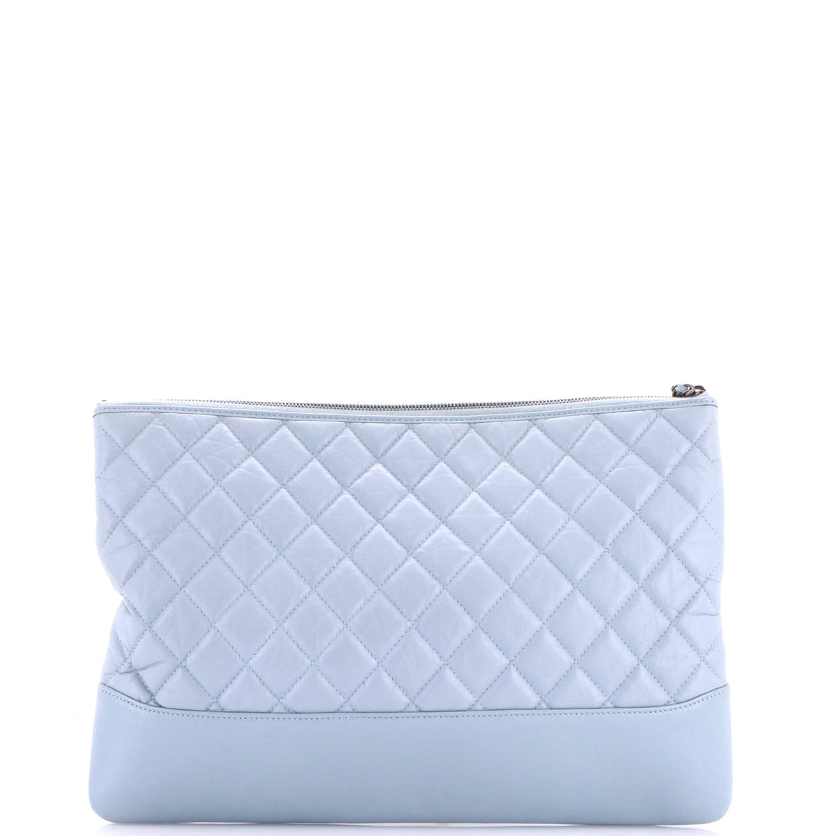 Gabrielle O Case Clutch Quilted Aged Calfskin Large