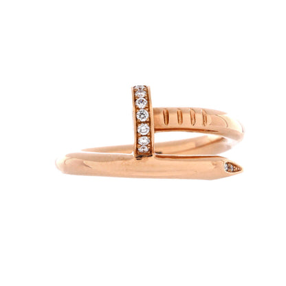 Juste un Clou Ring 18K Rose Gold and Diamonds