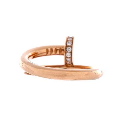 Juste un Clou Ring 18K Rose Gold and Diamonds