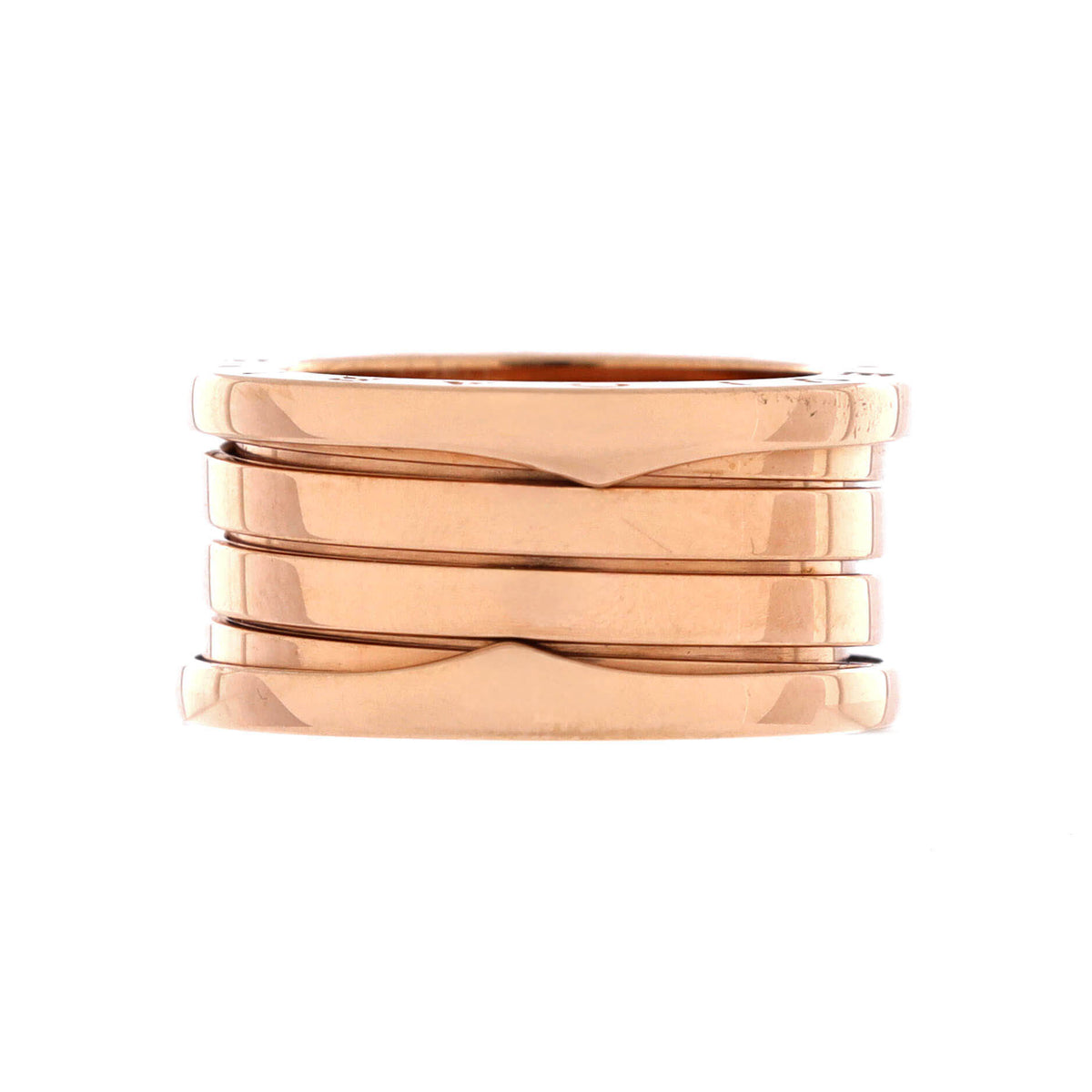 B.Zero1 Three Band Ring 18K Rose Gold