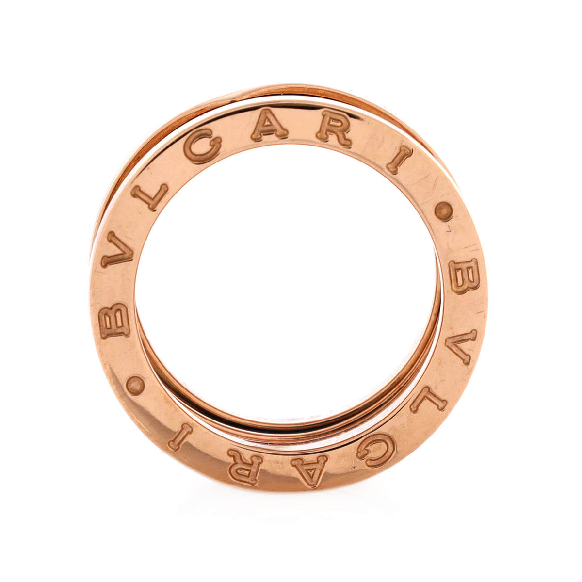 B.Zero1 Three Band Ring 18K Rose Gold