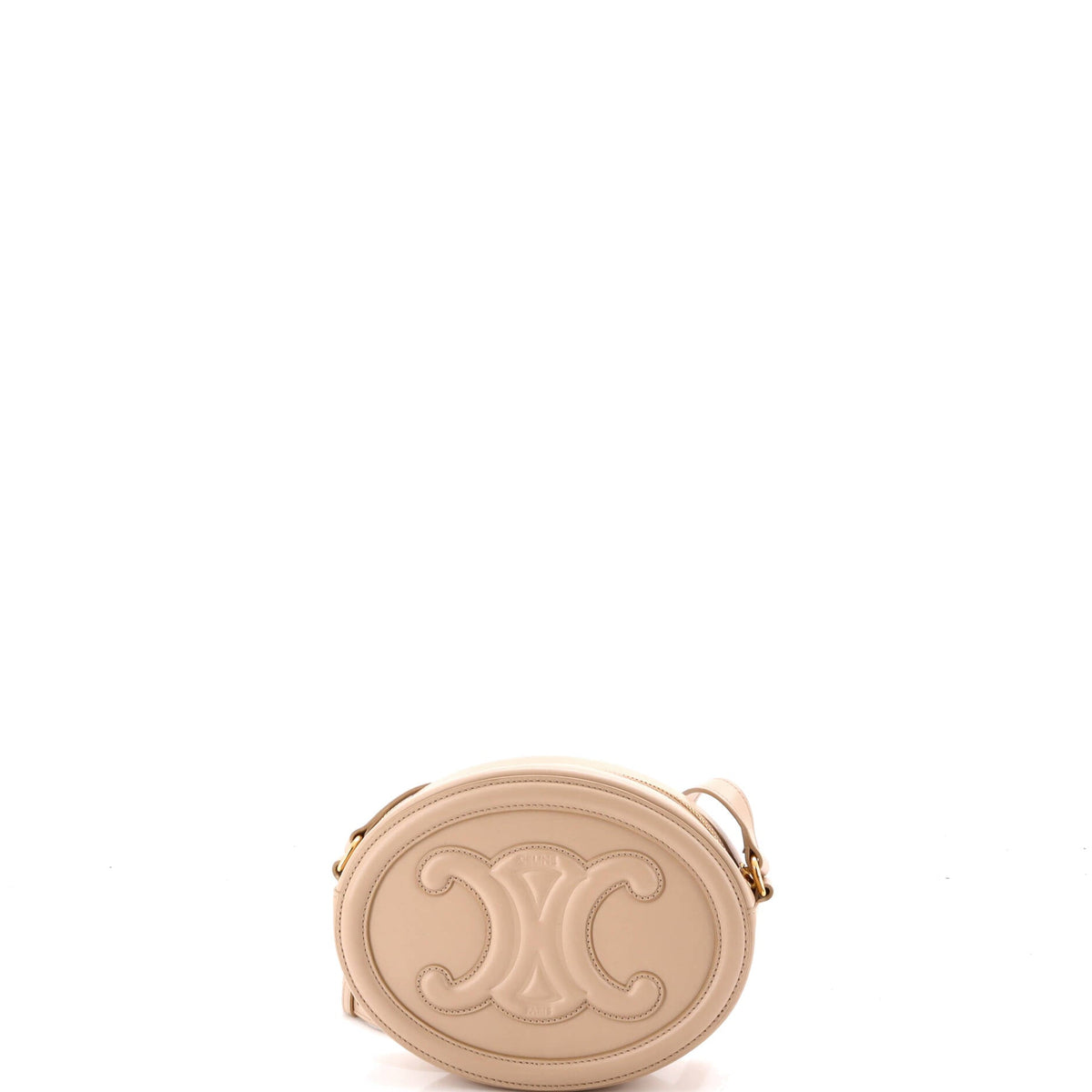 Triomphe Oval Crossbody Bag Leather