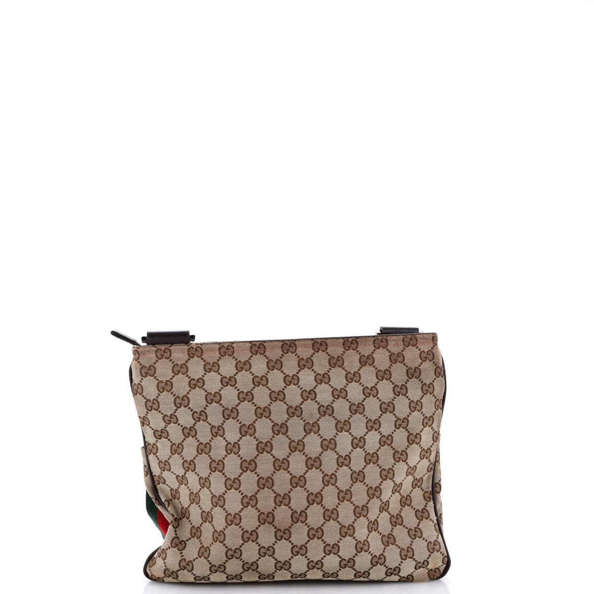 Front Pocket Messenger Bag GG Canvas Medium