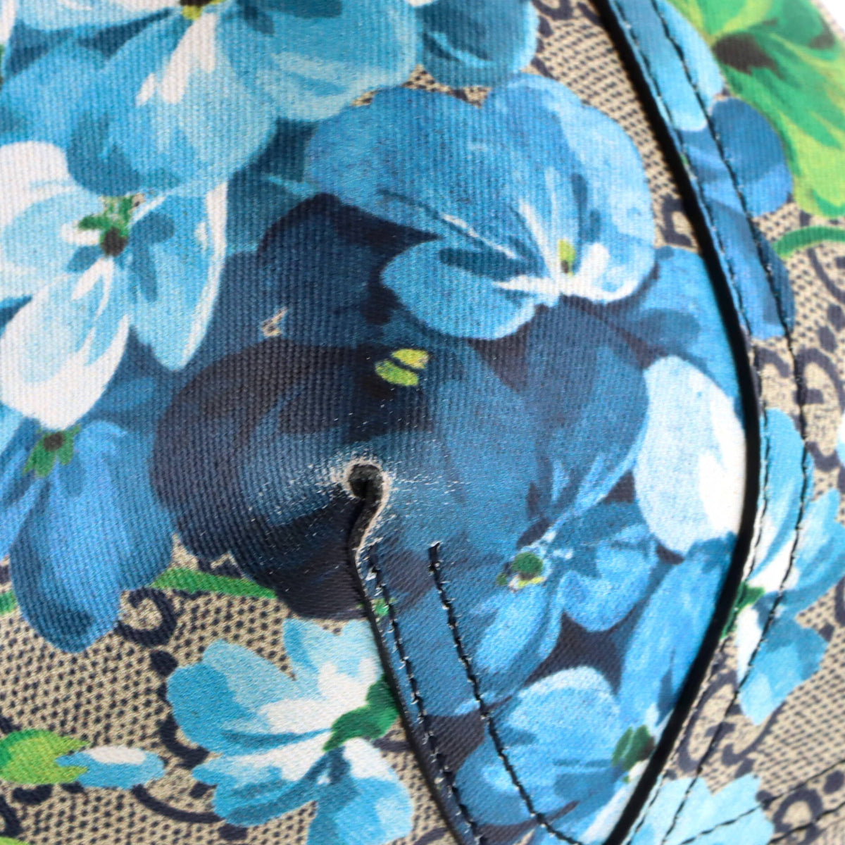 Reversible Tote Blooms GG Print Leather Medium