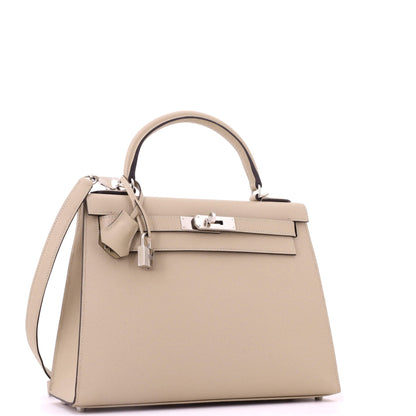 Kelly Handbag Trench Epsom with Palladium Hardware 28