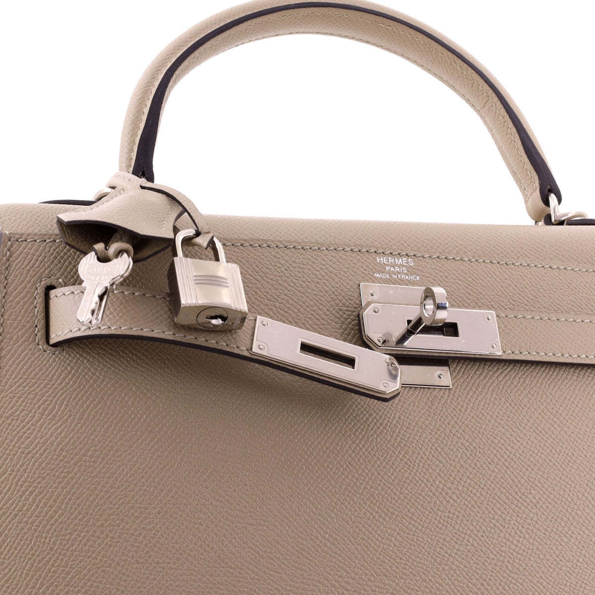 Kelly Handbag Trench Epsom with Palladium Hardware 28