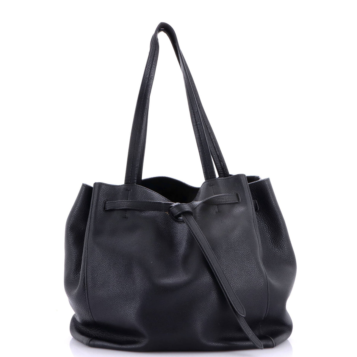 Phantom Tie Cabas Tote Leather Small