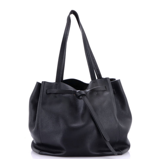 Phantom Tie Cabas Tote Leather Small