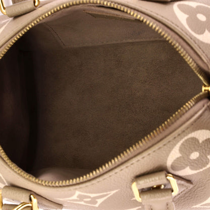 Speedy Bandouliere Bag Bicolor Monogram Empreinte Giant 20