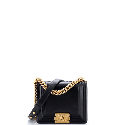 Reverso Square Boy Flap Bag Calfskin Small