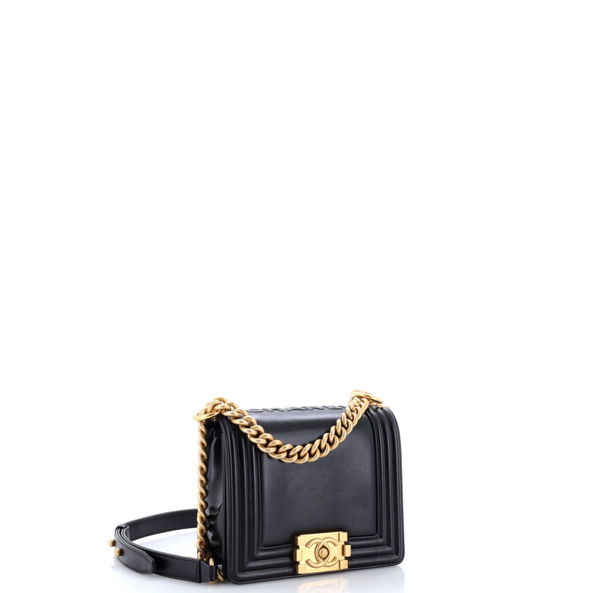 Reverso Square Boy Flap Bag Calfskin Small