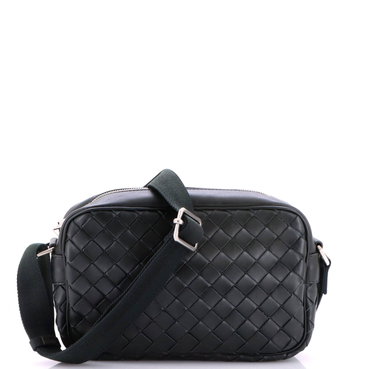 Zip Camera Bag Intrecciato Nappa Small