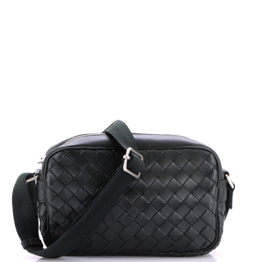 Zip Camera Bag Intrecciato Nappa Small