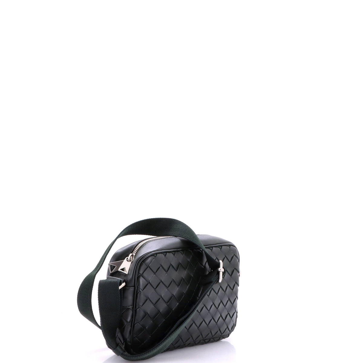 Zip Camera Bag Intrecciato Nappa Small