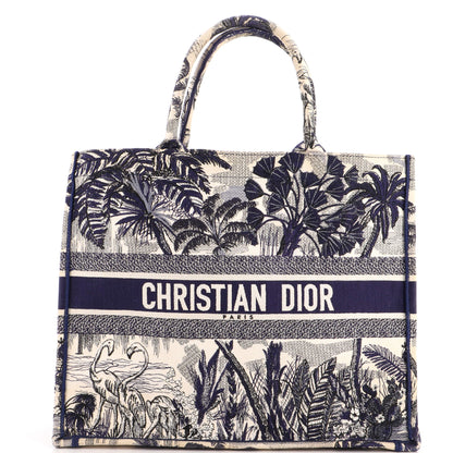 Book Tote Embroidered Canvas Large