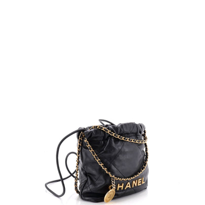 22 Chain Hobo Quilted Calfskin Mini