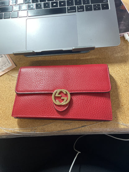Interlocking Wallet on Chain Leather