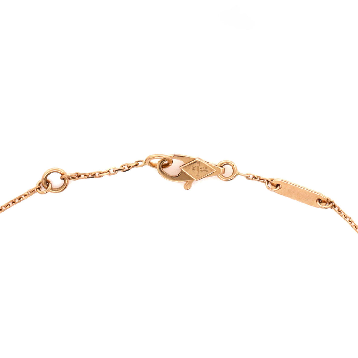 Sweet Alhambra Bracelet 18K Rose Gold and Carnelian