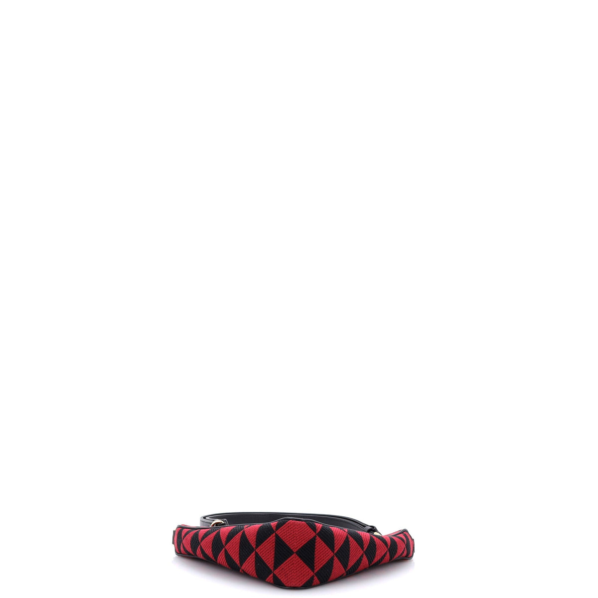 Symbole Triangle Bag Leather and Jacquard Mini