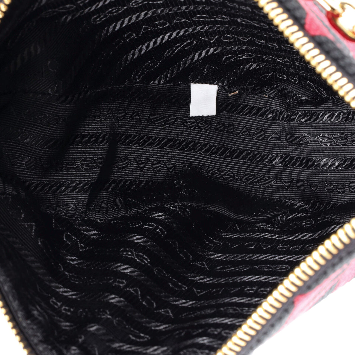 Symbole Triangle Bag Leather and Jacquard Mini