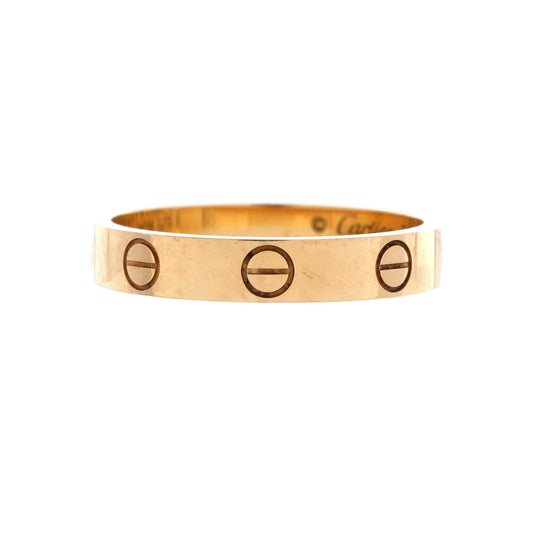 Love Wedding Band Ring 18K Yellow Gold