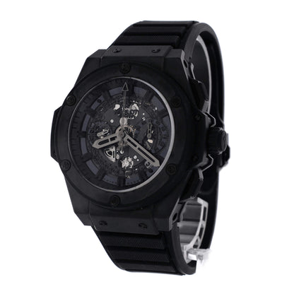 Big Bang Unico King Power Black Magic Chronograph Automatic Watch Ceramic and Rubber 48