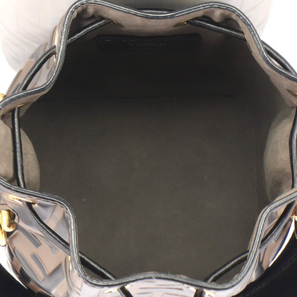 Mon Tresor Bucket Bag Zucca Embossed Leather Mini