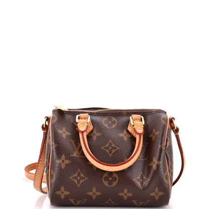 Speedy Bandouliere Bag Monogram Canvas Nano