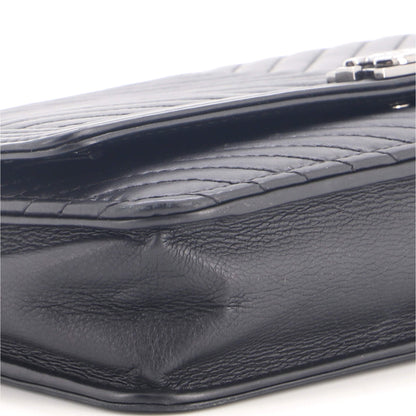 Boy Wallet on Chain Chevron Calfskin