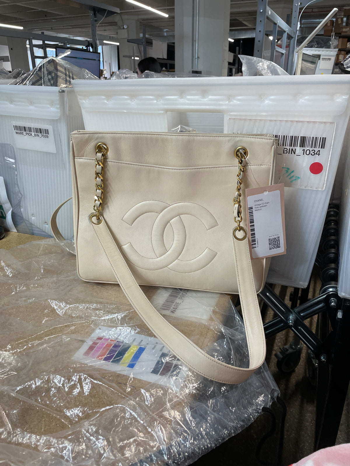 Vintage CC Shopping Tote Lambskin Medium