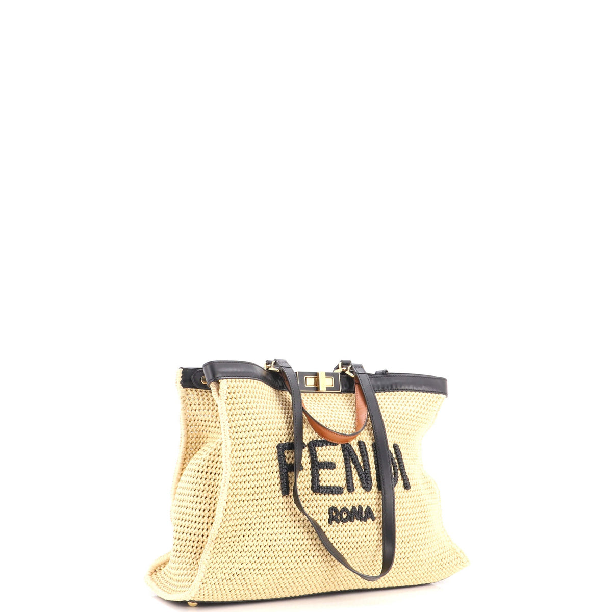 Peekaboo X-Tote Raffia Medium