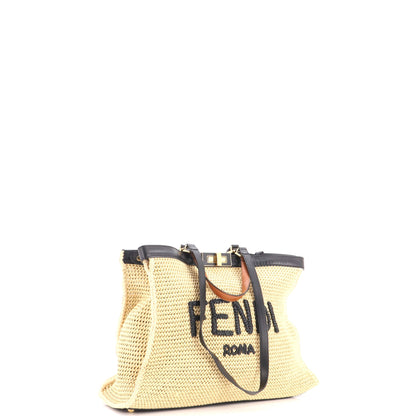 Peekaboo X-Tote Raffia Medium