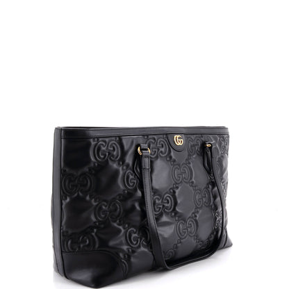 Ophidia Open Tote GG Matelasse Leather Medium