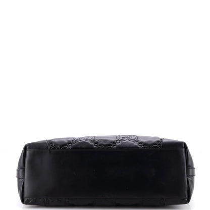 Ophidia Open Tote GG Matelasse Leather Medium