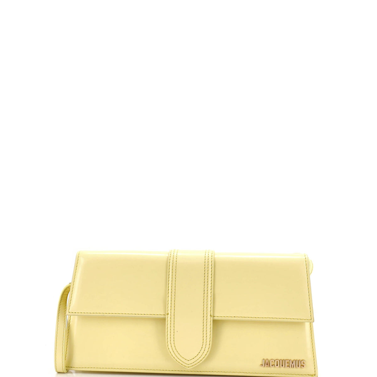 Le Bambino Top Handle Flap Bag Leather Long