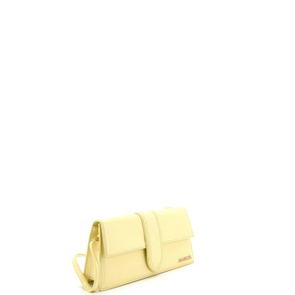 Le Bambino Top Handle Flap Bag Leather Long