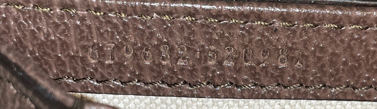 Bamboo 1947 Top Handle Bag Printed GG Coated Canvas and Studded Leather Medium