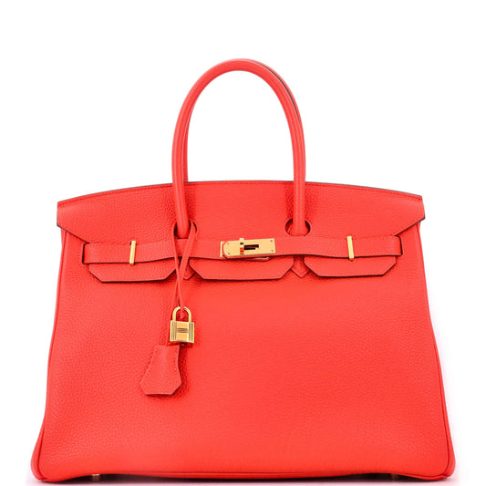 Birkin Handbag Capucine Togo with Gold Hardware 35