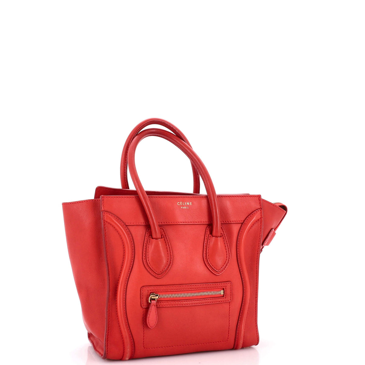 Luggage Bag Smooth Leather Micro